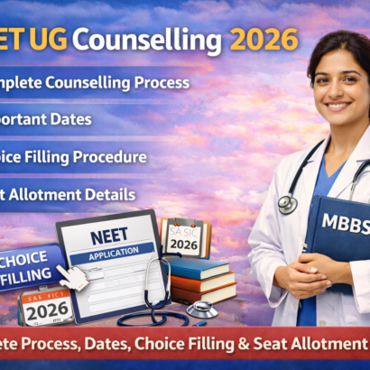 NEET UG Counselling 2026 – Complete Process, Dates, Choice Filling & Seat Allotment Guide